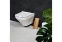 relaxdays Badhocker Klappbar 2-teilig Bambus Höhenverstellbar Natur Bild 5
