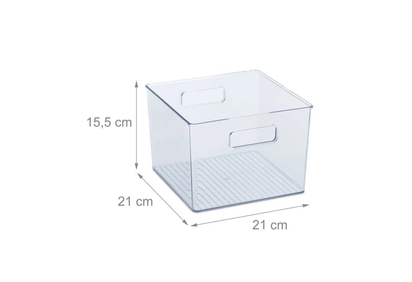 relaxdays Frischhaltedose 2er Set Transparent mit Griffen - Bild 4