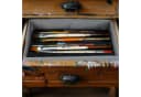 relaxdays Schubladeneinsatz 4-teiliger Schubladen Organizer Vlies Grau Bild 5