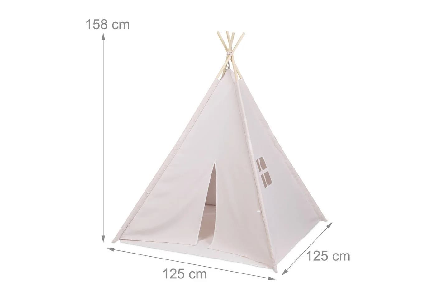 relaxdays Spielzelt Tipi mit Bodenmatte - Bild 4