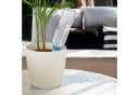 relaxdays Bewässerungssystem Geschwungene Tonkegel 4er Set Terrakotta/Blau Bild 1