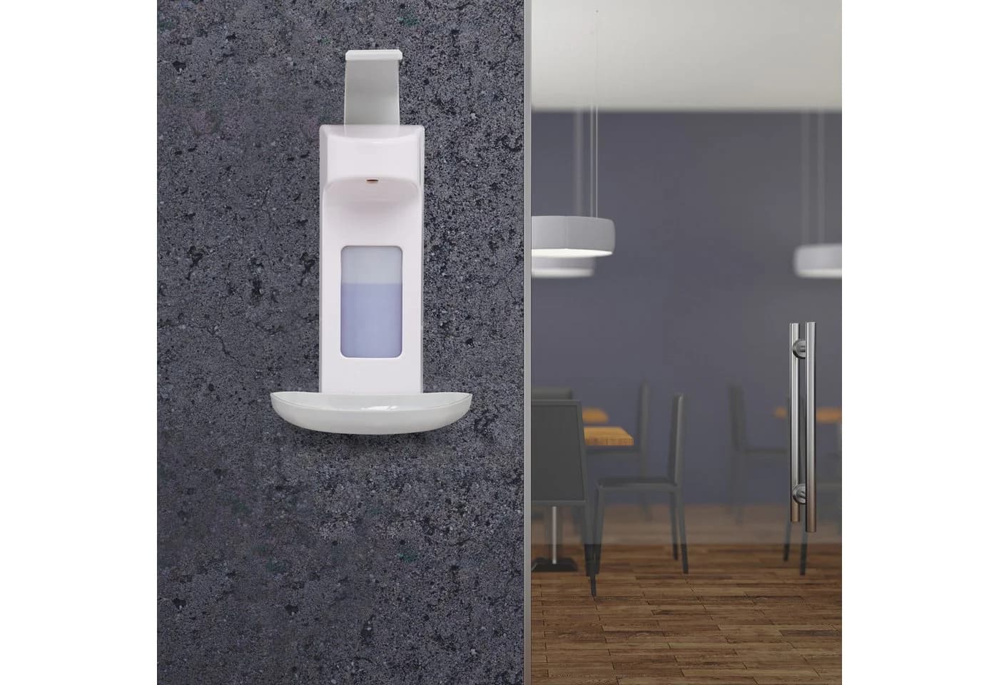 relaxdays Desinfektionsmittelspender 500 ml 2er Set Wandmontage