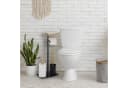 relaxdays WC-Garnitur Bambus & Eisen Schwarz Natur Bild 1