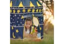 relaxdays Spielzelt Mond und Sterne Blau Gelb Weiß Bild 5