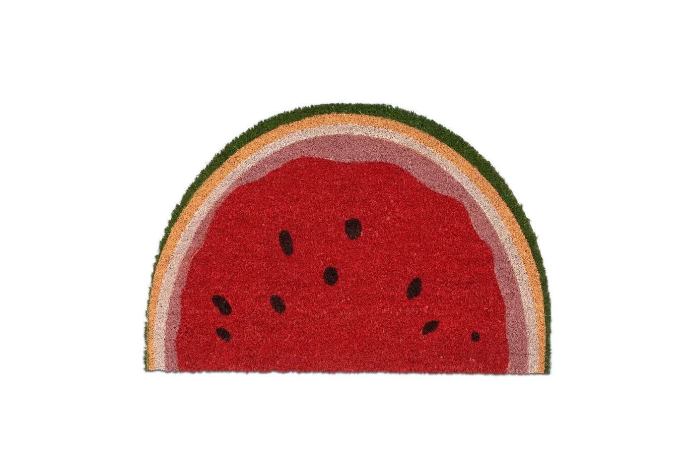 relaxdays Halbrunde Fußmatte Wassermelone Bunt Kokosfaser - Bild 2