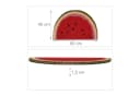 relaxdays Halbrunde Fußmatte Wassermelone Bunt Kokosfaser Bild 4
