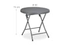 relaxdays Klappbarer Gartentisch Grau Rattanoptik Bild 4