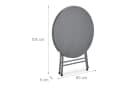 relaxdays Klappbarer Gartentisch Grau Rattanoptik Bild 5