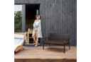 relaxdays Gartenbank mit Sitzauflage Braun Bild 3