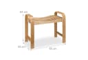 relaxdays Badhocker mit Griffen Bambus Natur Bild 4