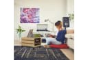 relaxdays Aufbewahrungsbox Schallplatten Kiste Bambus Schwarz Bild 1