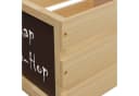 relaxdays Aufbewahrungsbox Schallplatten Kiste Bambus Schwarz Bild 5