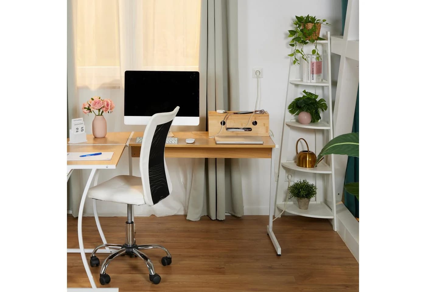 relaxdays Kabelbox aus Bambus - Kabelmanagement Box mit Magnetverschluss - Bild 3
