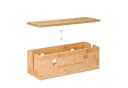 relaxdays Kabelbox aus Bambus - Kabelmanagement Box mit Magnetverschluss Bild 5