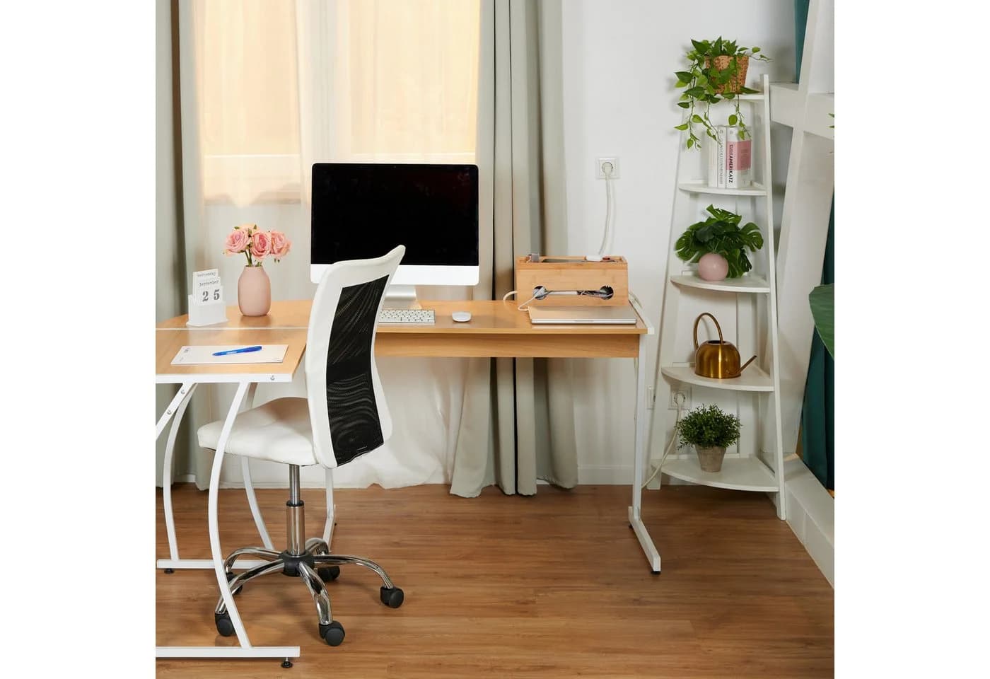relaxdays Kabelbox aus Bambus - Kabelmanagement mit Magnetverschluss - Bild 3