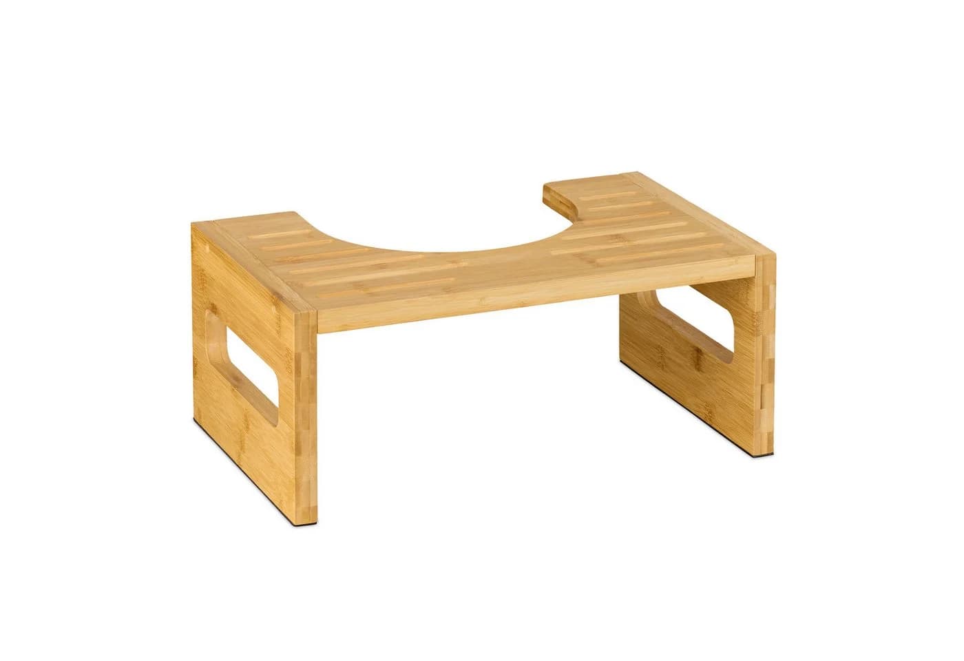 relaxdays Badhocker Toilettenhocker aus Bambus - Bild 2