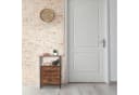 relaxdays Nachttisch Industrial 2er Set Schwarz/Braun Bild 5