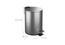 relaxdays Kosmetikeimer Edelstahl 3 Liter mit Trittpedal Bild 4