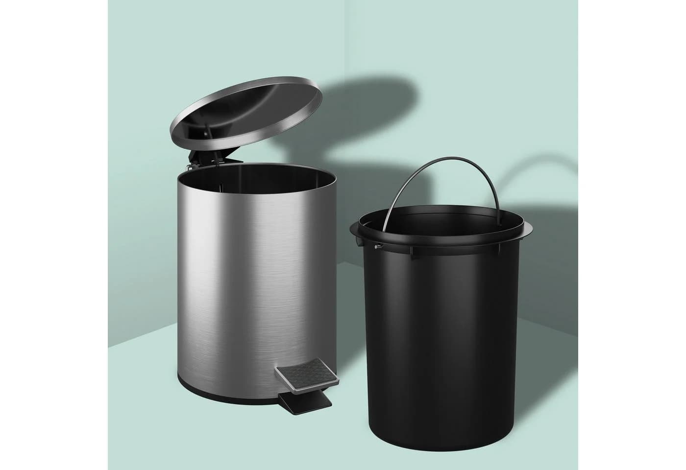 relaxdays Kosmetikeimer Edelstahl 3 Liter mit Trittpedal - Bild 5