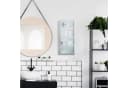 relaxdays Medizinschrank mit Glastür Silber Bild 1