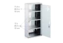 relaxdays Medizinschrank mit Glastür Silber Bild 5