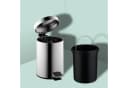 relaxdays Kosmetikeimer Edelstahl 3 Liter Silber Schwarz Bild 5