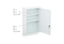 RELAXDAYS Medizinschrank Weißer Medizinschrank aus Stahl Bild 5