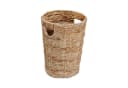 relaxdays Papierkorb Wasserhyazinthe Braun Flechtkorb Bild 2