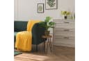 relaxdays Blumenhocker Retro aus Akazie mit Metallbeinen Bild 3