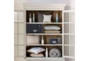 relaxdays Geschirraufbewahrungsbox 6er Set Grau Polyester Bild 1