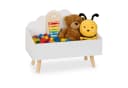 relaxdays Spielzeugtruhe Kindertruhe Wolken-Design Bild 2