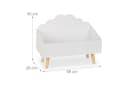 relaxdays Spielzeugtruhe Kindertruhe Wolken-Design Bild 4