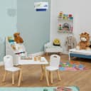 RELAXDAYS Kindersitzgruppe 3-teilig Weiß/Natur MDF & Kiefernholz Bild 3