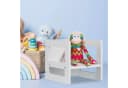 RELAXDAYS Kinderhocker Wendbar Weiß Multifunktional Bild 1