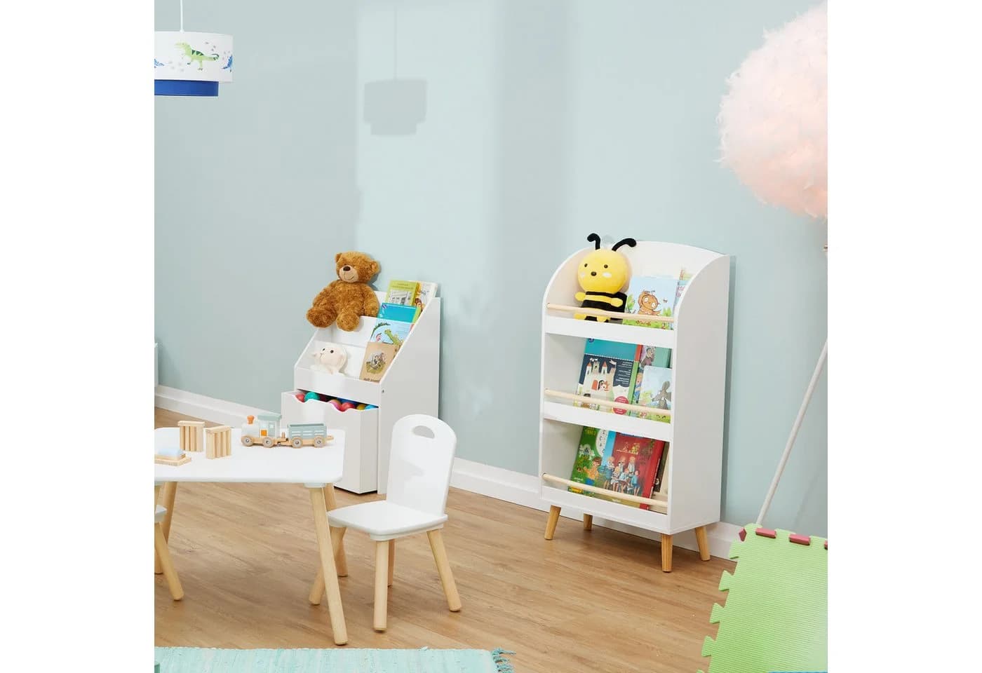 relaxdays Bücherregal Kinder mit 3 Fächern