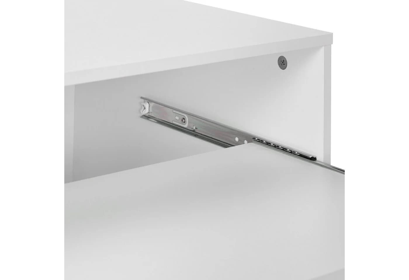 relaxdays Rollcontainer mit Tastaturauszug Weiß/Silber - Bild 5