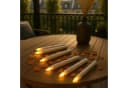 relaxdays LED-Stabkerzen 6er Set mit Timer und Fernbedienung Weiß Bild 3