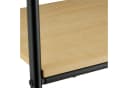 relaxdays Kleiderständer Garderobe mit Regal Schwarz/Natur Bild 5