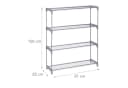 RELAXDAYS Blumenständer Grau Metall 4 Ebenen Bild 4