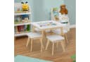 relaxdays Kindersitzgruppe 5-tlg. Weiß/Natur Bambus Bild 1
