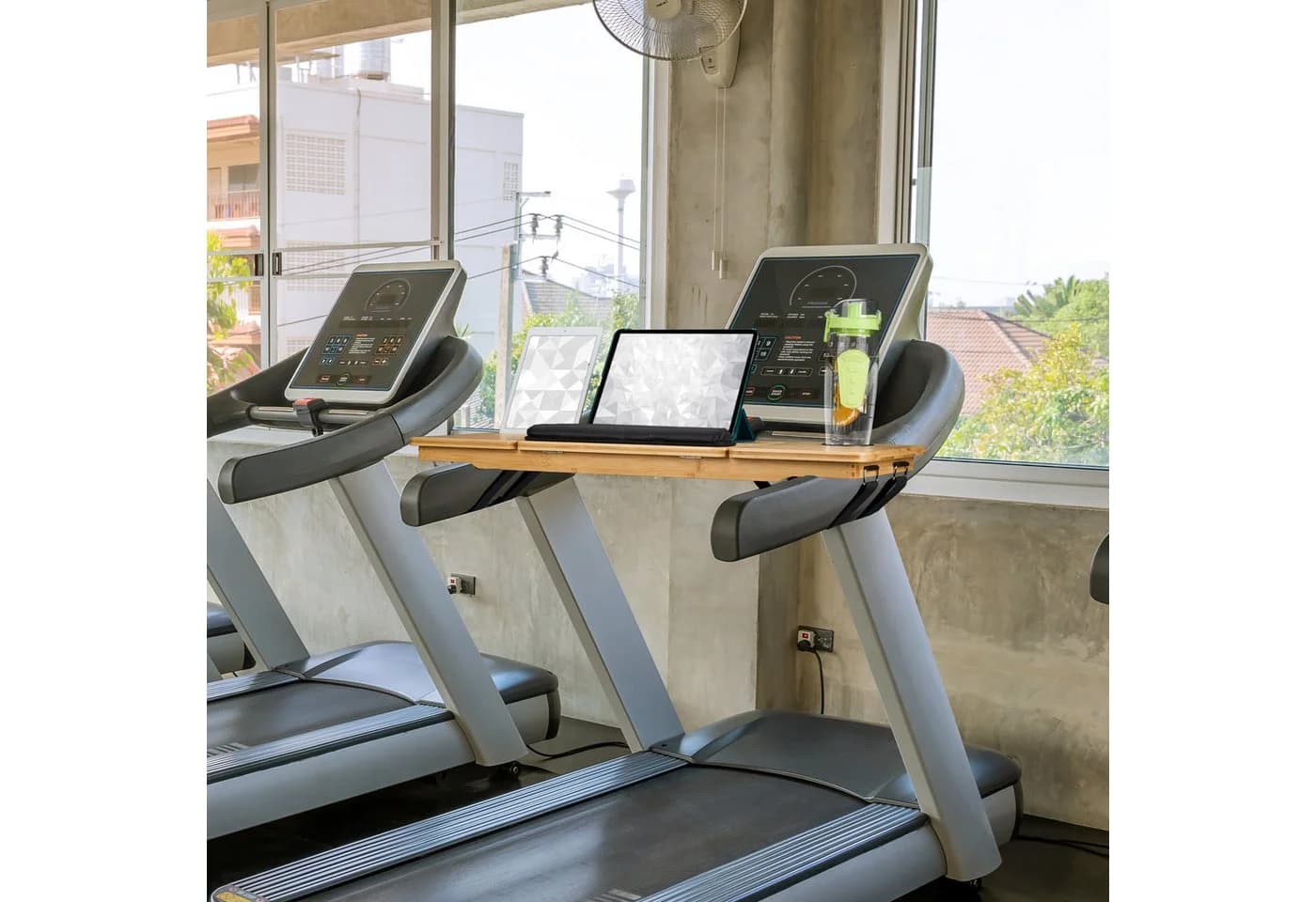 RELAXDAYS Laptoptisch Laufband Schreibtischaufsatz Bambus