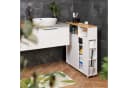 RELAXDAYS Badregal Weißer Nischenschrank mit Bambusablage Bild 1