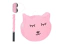 relaxdays Katzen Pinata mit Stab und Maske Rosa Bild 2