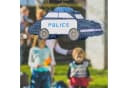 relaxdays Piñata Polizei mit Schlagstock & Maske Bild 1