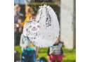 relaxdays Pinata Faultier Silber mit Stab und Maske Bild 1