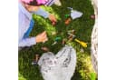 relaxdays Pinata Faultier Silber mit Stab und Maske Bild 3