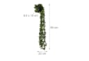 Kunstpflanze 2er Set Künstliche Hängepflanzen Eukalyptus Grün Bild 4