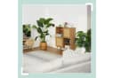 relaxdays Sideboard Rattan Türen Holzoptik Bild 1