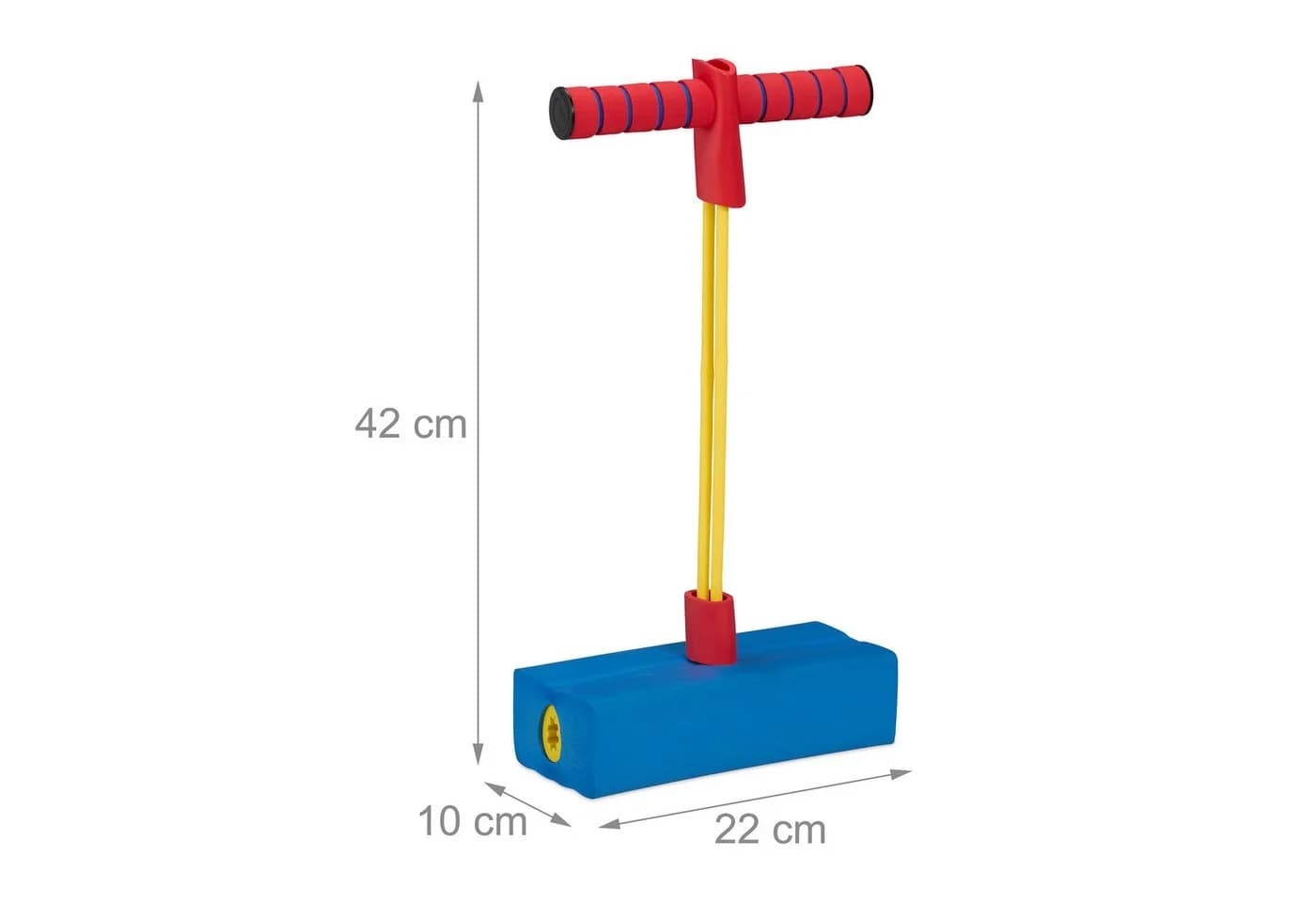 relaxdays Pogo Jumper für Kinder mit Quietsche und gepolsterter Griffstange - Bild 4