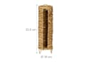 relaxdays Toilettenpapierhalter 4 Rollen Wasserhyazinthe Braun Bild 4